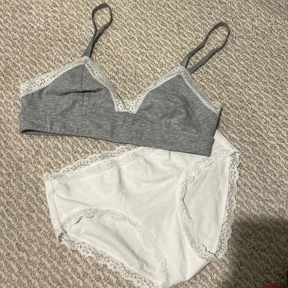 matching bra and thong set, jenni
